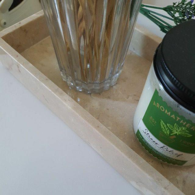 Nampan Marmer,tatakan Marmer Warna Cream