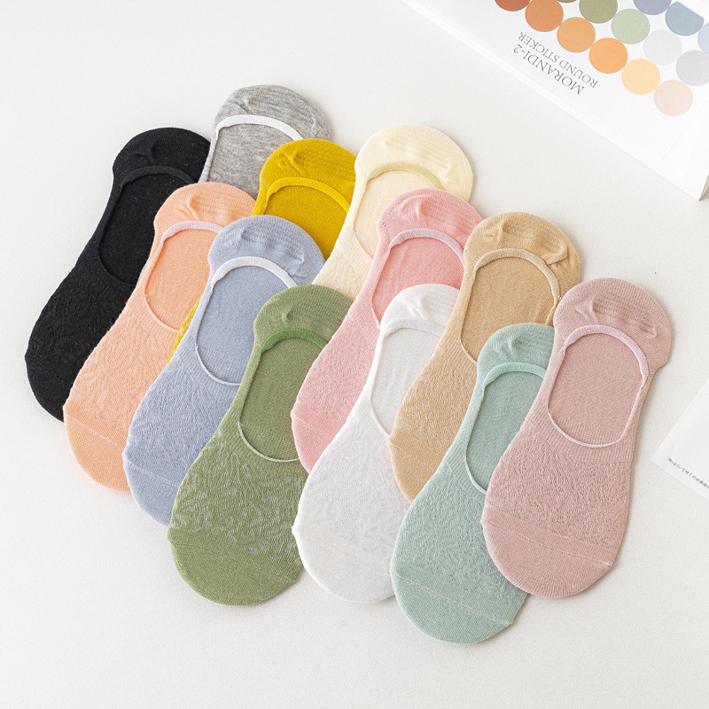 kaos kaki pendek wanita hidden socks invisible socks cewek tipis impor premium