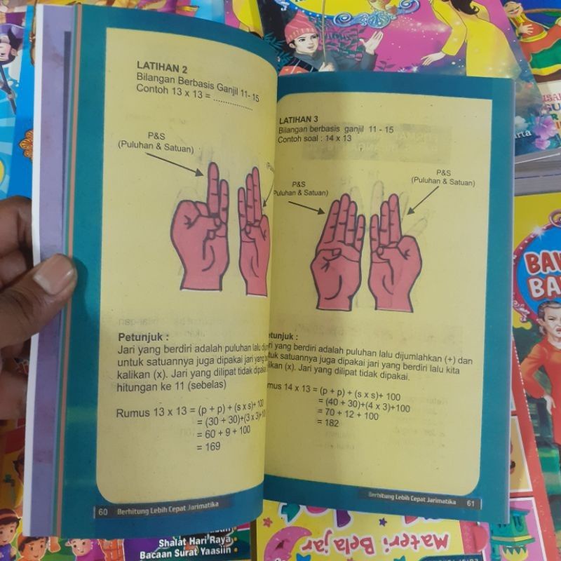 BUKU ANAK JARI MATIKA METODE BERHITUNG LEBIH CEPAT UNTUK TK/SD