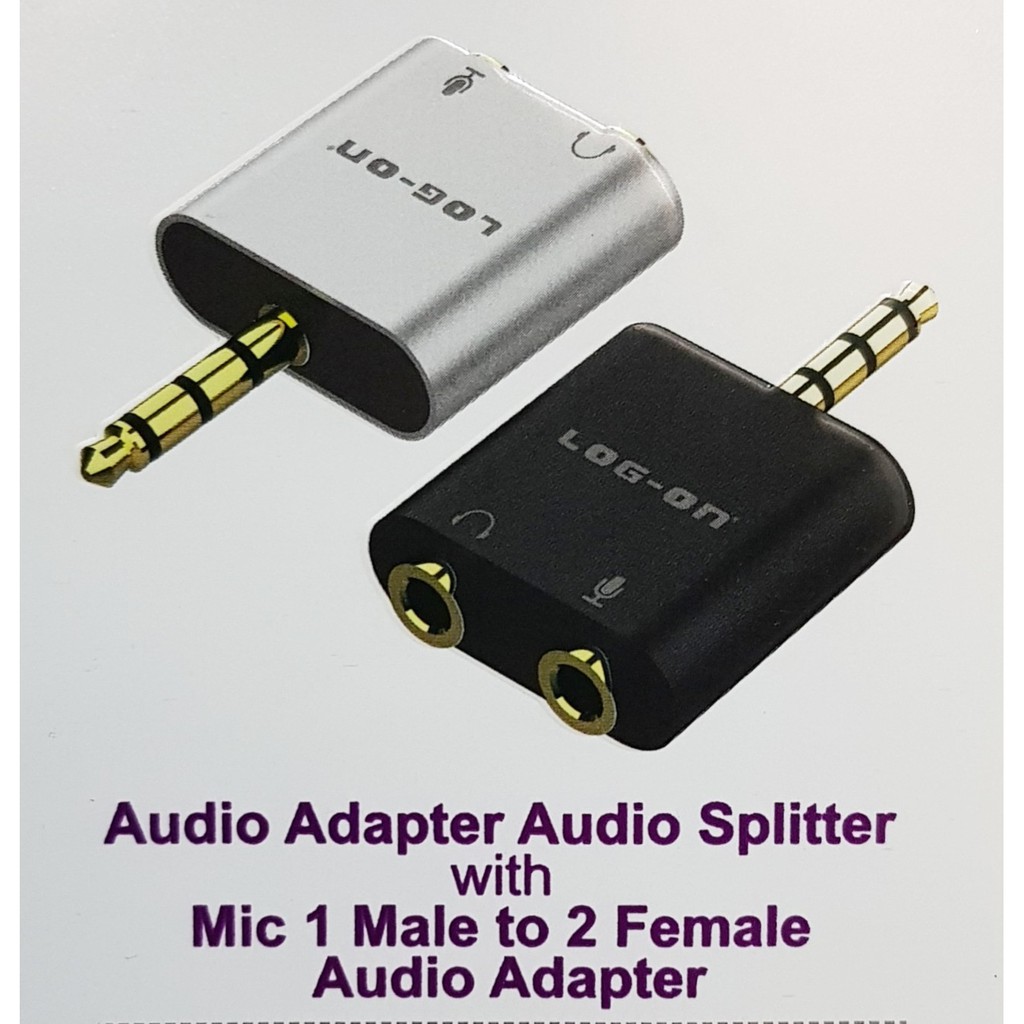 Spliter Audio dan MIC - Audio Adapter to 2 Female Audio and MIC AX5