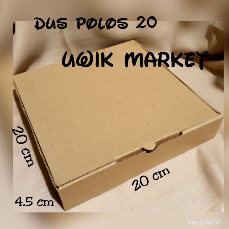 

[ 10 PCS ]BOX POLOS 20 /DIE CUT/KARDUS/ DUS KUE / BOX HAMPERS / BOX BAJU