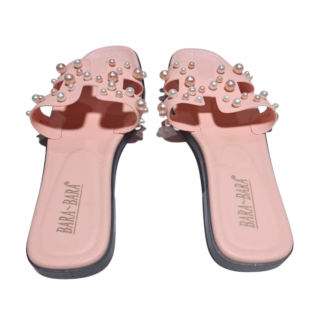 jelly sandal wanita selop bara bara karet import sendal cewek JSL883KHMTR