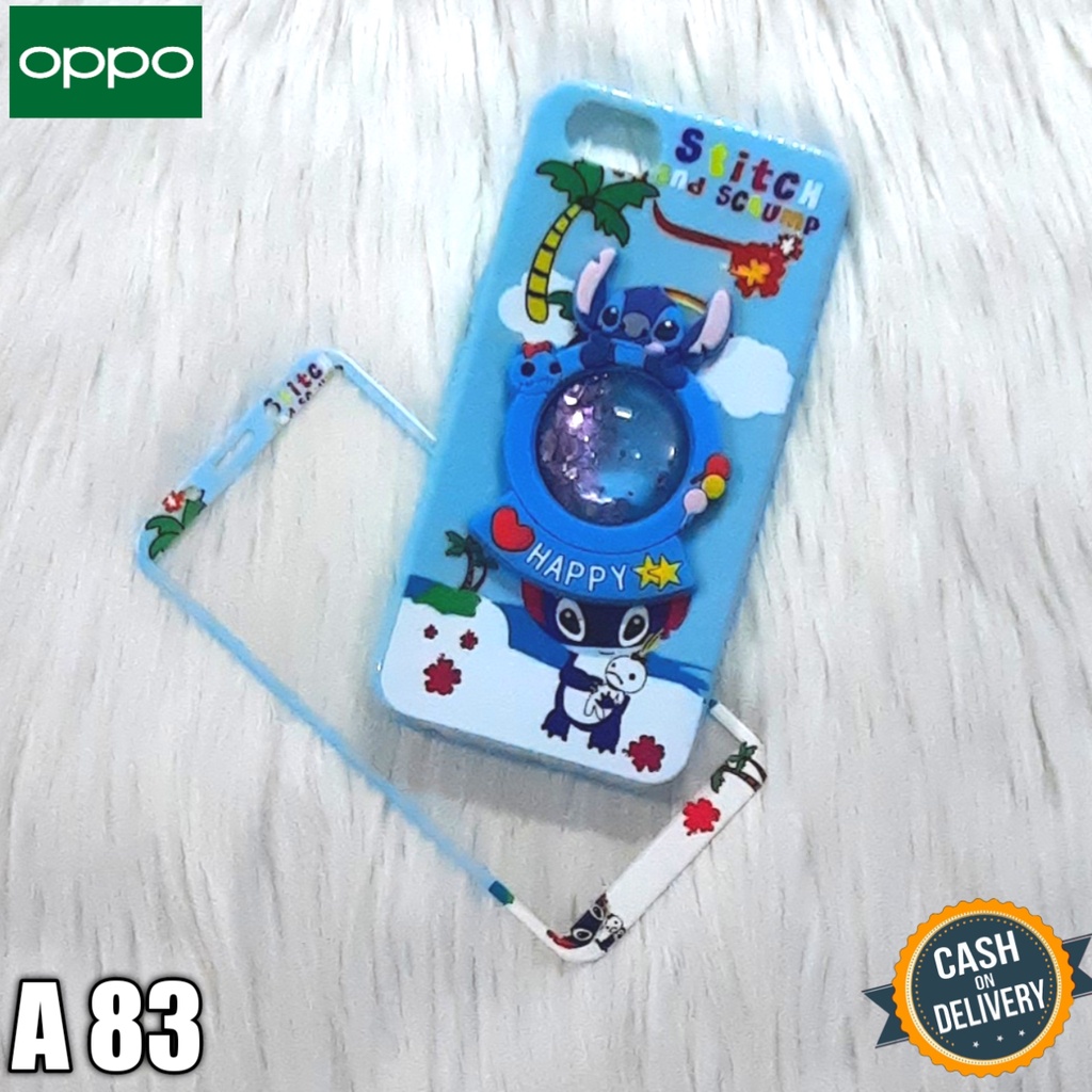 Softcase Oppo A83 Case Water Timbul + Tempered Glass