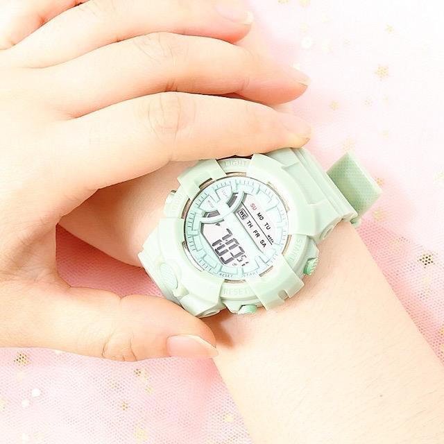 NEW JAM TANGAN PRIA WANITA DIGITAL RUBBER SPORT BULAT LED GROSIR MURAH COUPLE ANAK REMAJA IMPORT