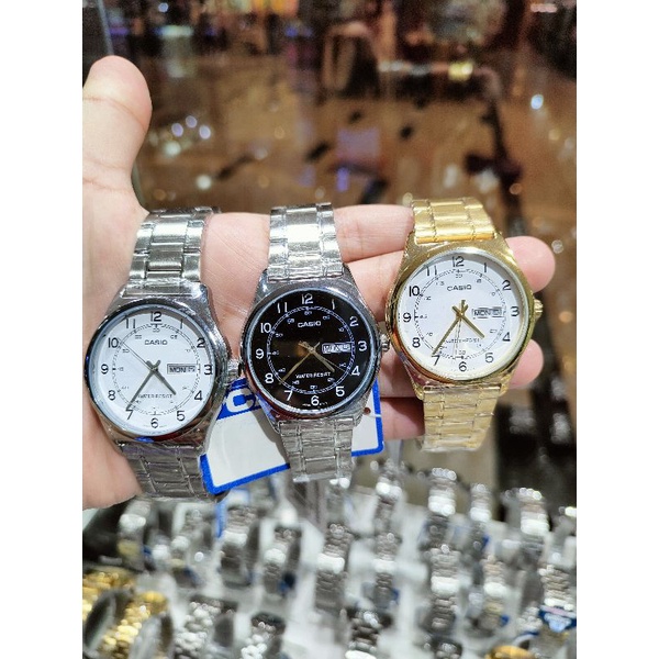 JAM TANGAN PRIA CASIO MTP-V006D/MTP-V006G RANTAI ORIGINAL