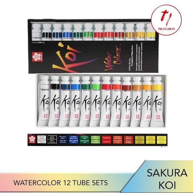

SAKURA KOI WATERCOLOR 12 TUBE SETS
