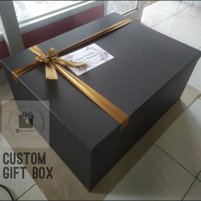 

KOTAK KADO/GIFT BOX PREMIUM UKURAN BESAR (PxLxT) 55x45x20 & 50x40x20 HARD BOX BAHAN TEBAL