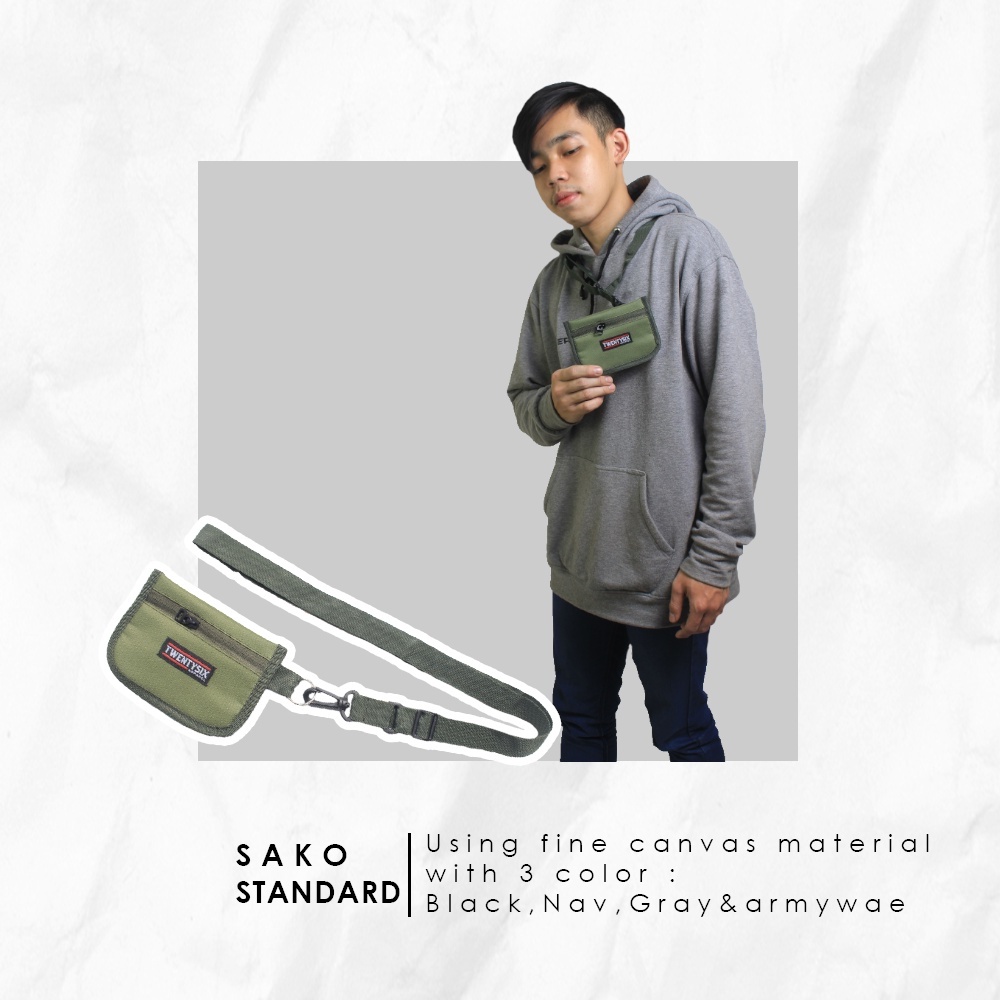 sako wallet wanita pria dompet kartu distro premium walet canvas bukan marka bisa cod warna ARMY