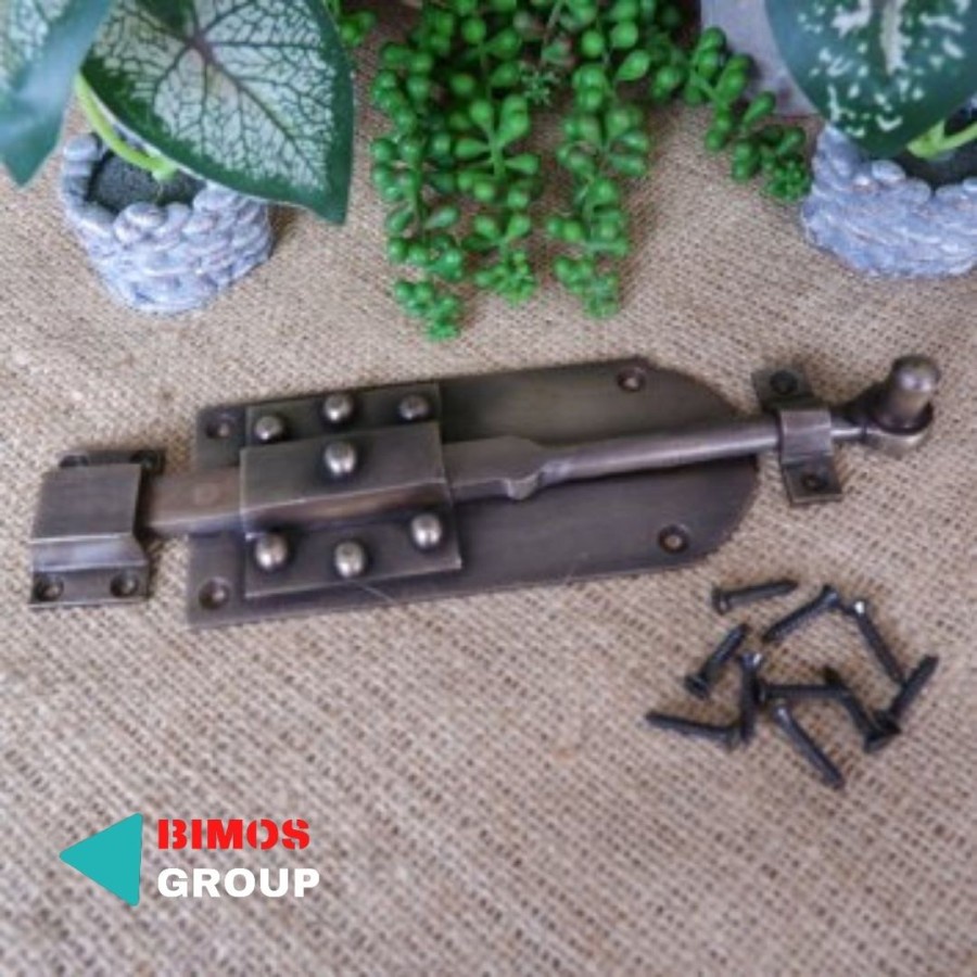 TERMURAH Grendel Pintu Batavia Rumah Pagar Kuningan Antik Panjang 20cm 30cm Grendel Klasik Grendel Antik