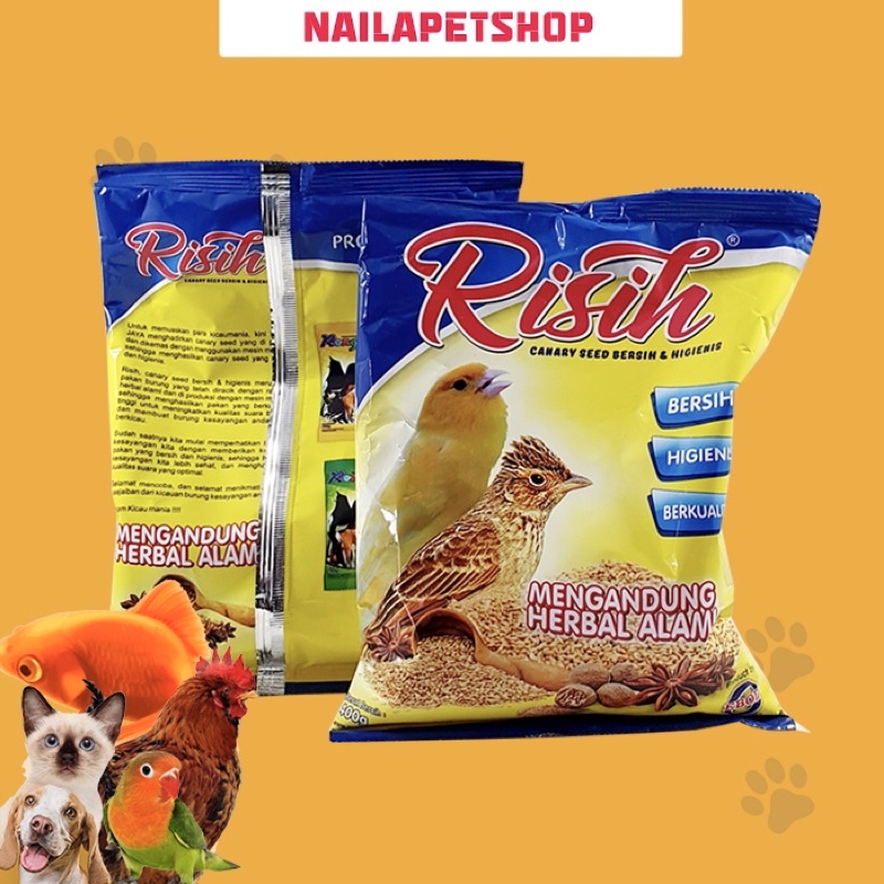 RISIH KENARI BRANJANGAN PAKAN BURUNG BIJI BIJIAN PAKAN BURUNG KENARI BRANJANGAN / PAKAN BURUNG HARIA