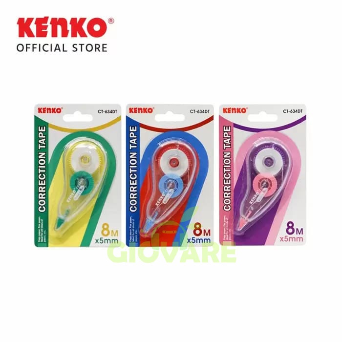 

CORRECTION TAPE KENKO 8M CT-634DT | TIPE X KERTAS