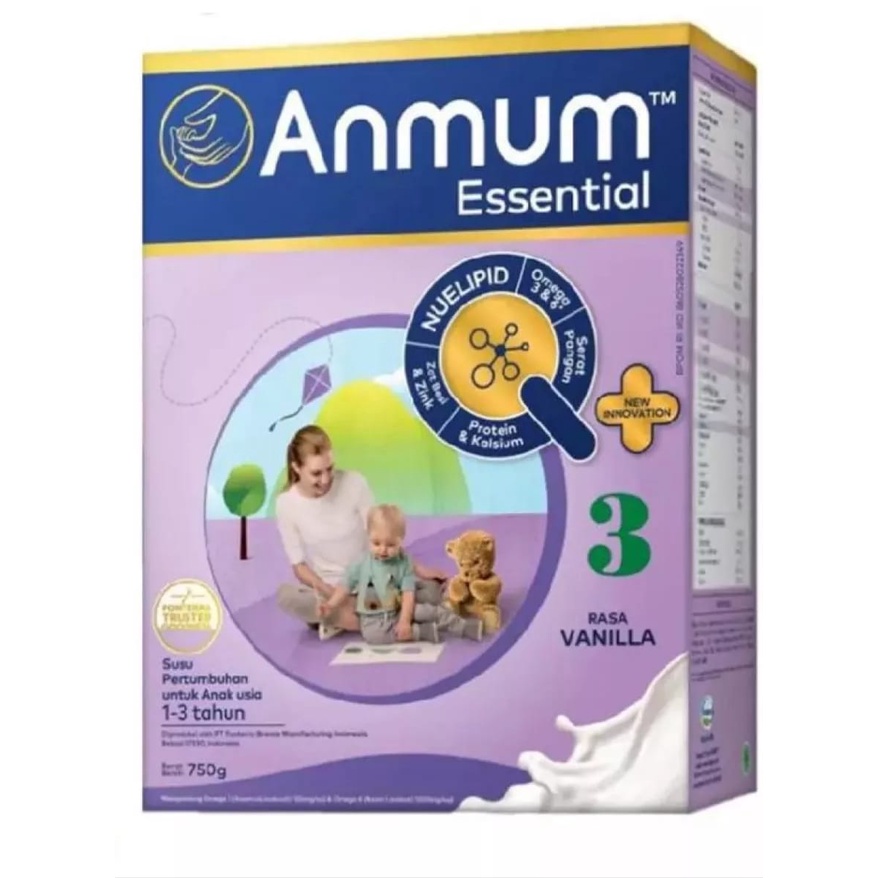 

ANMUM Essentials 3 Susu Anak 3 tahun Vanila Box 750 g
