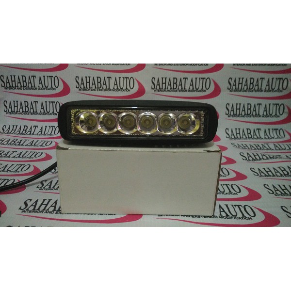 LAMPU TEMBAK WORK LIGHT WORKLIGHT CREE SOROT KABUT LED BAR CREE 18W