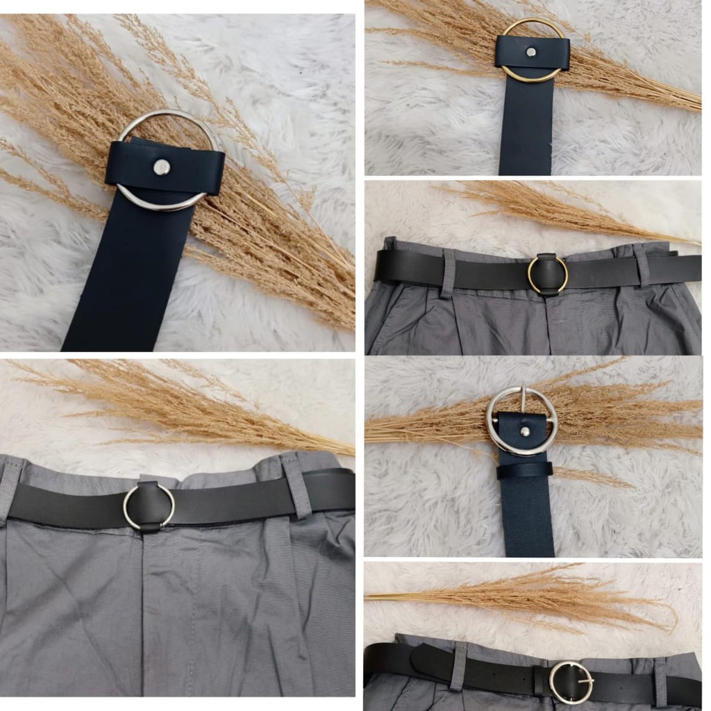 Syar’i Hijab Sporty Olahraga Muslimah Syar'i Jilbab Instan Sport Jumbo Cardi Jersey Pusatgrosir_solo-RING BELT HITAM