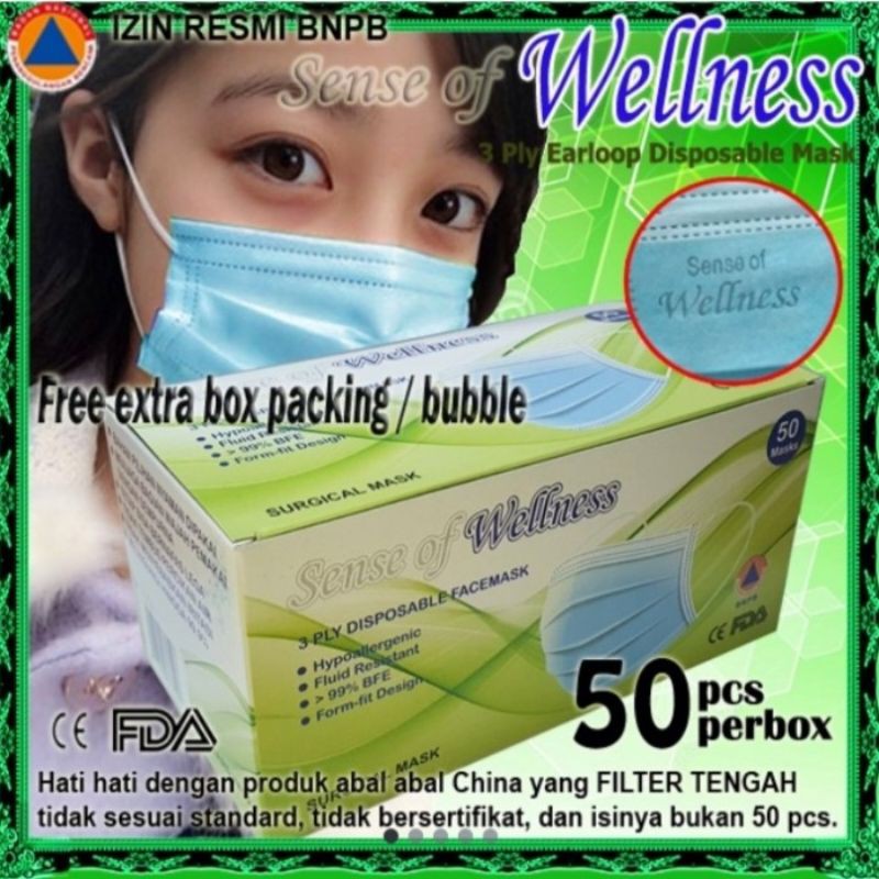 Masker disposal Wellness 50 pcs