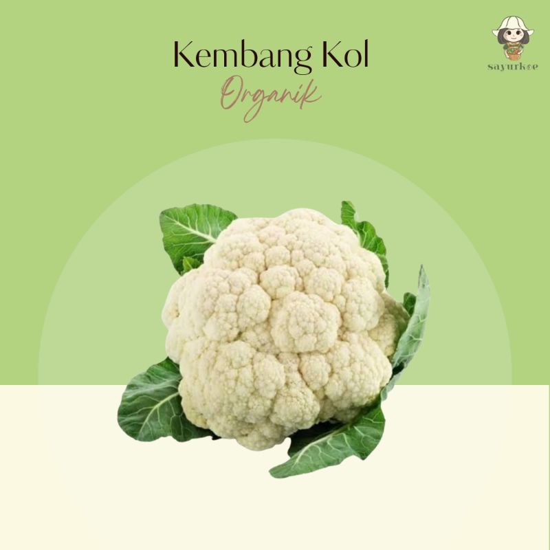 

Kembang Kol / Bunga Kol Organik 500gr