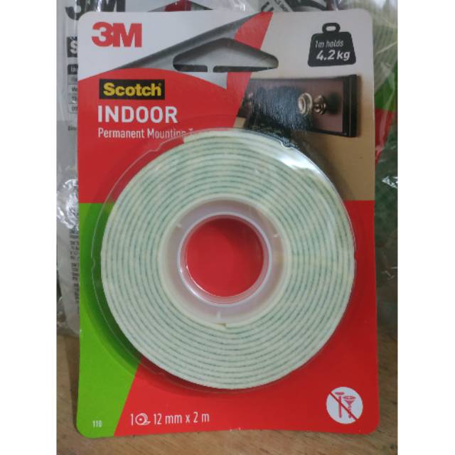 

3M 110 Permanent Mounting Tape 1" X 21mm x 2Mtr