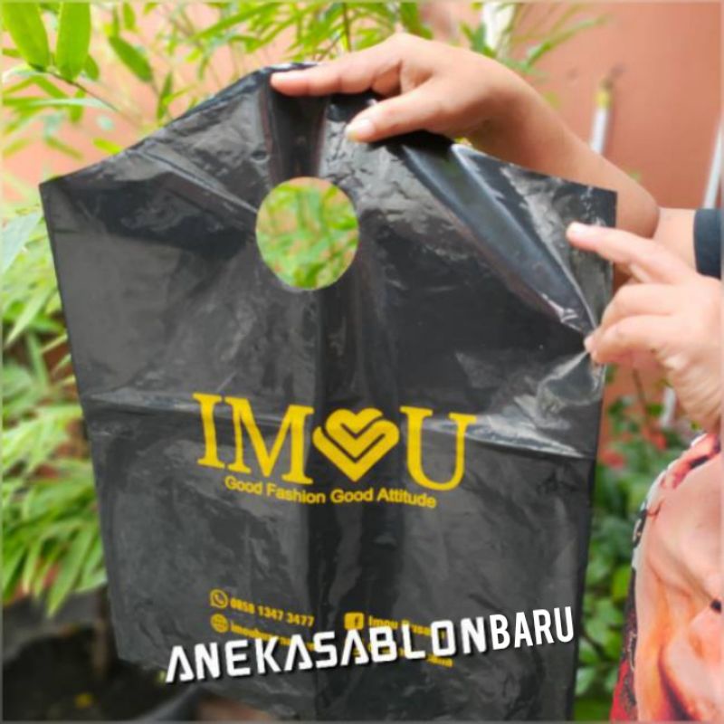 Kantong Plastik Sablon Plong PE Gunung 30x40