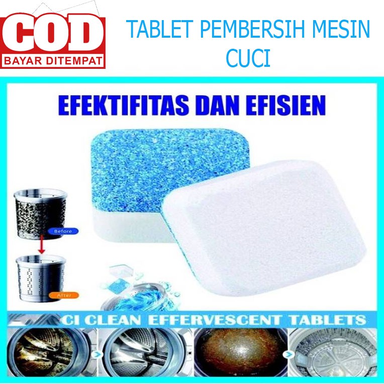 Tablet Pembersih Mesin Cuci 10 pcs / Deep Cleaning Washing / Penghilang Bau