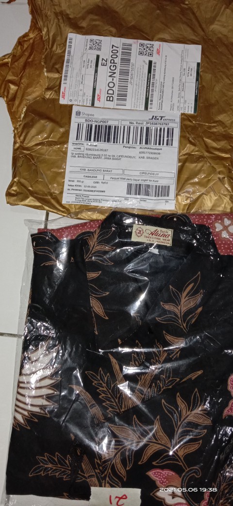 Batik Modern Alisan Pria Lengan Panjang Premium Full Furing Batik Pesta Pria Aluna Solo Pcw 021