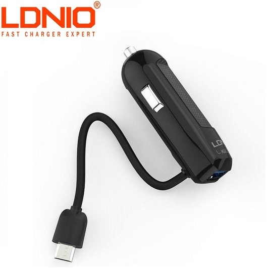 LDNIO DL-C25 Car Charger USB 3.0 2.1A with micro USB