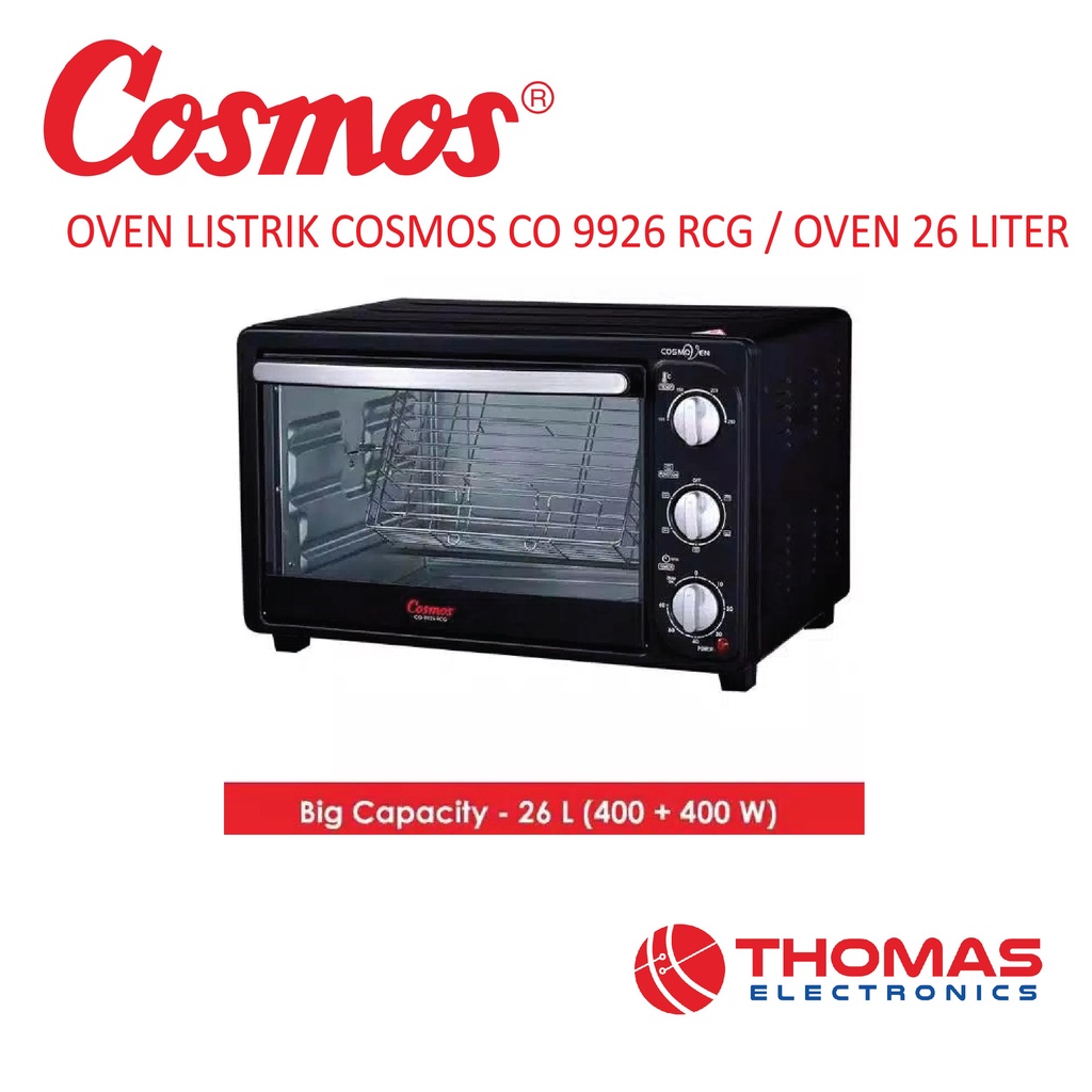 Oven Listrik Cosmos CO 9926 RCG Low Watt Oven Low Watt 26 LITER