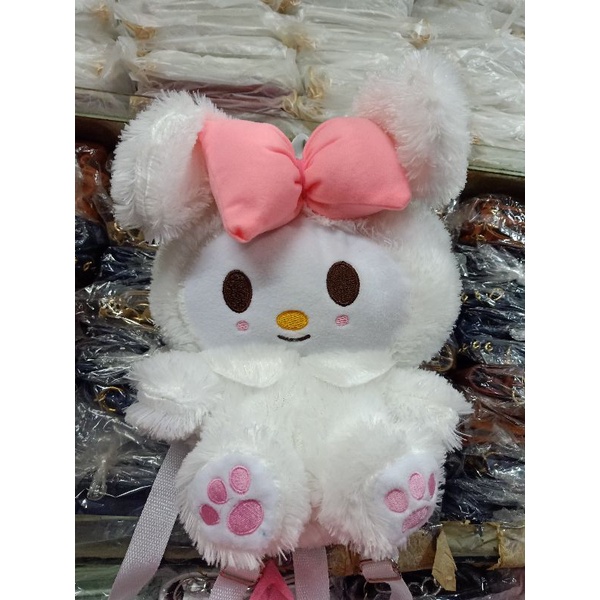 TAS RANSEL ANAK BONEKA BULU HALUS RABBIT MELODI