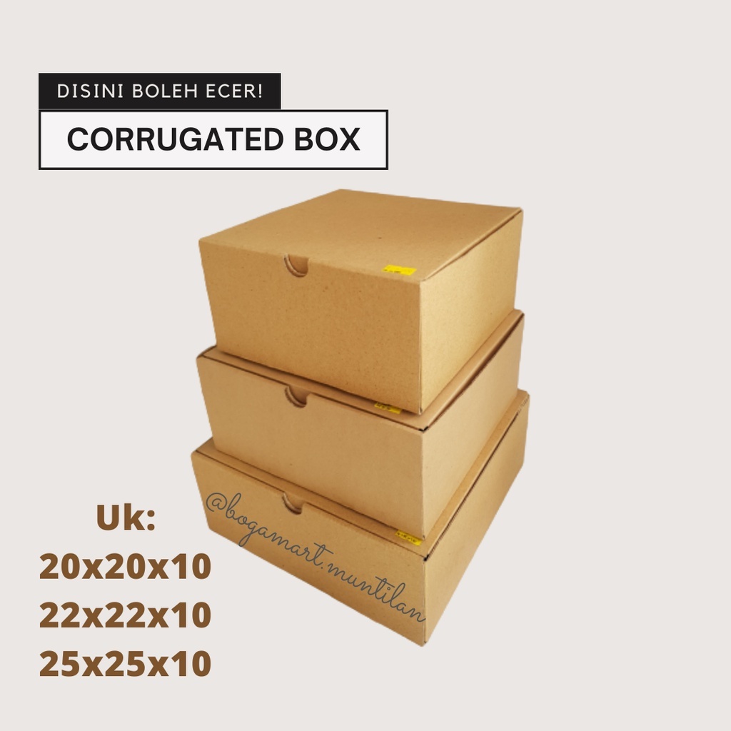 Corrugated Box / Box / Kardus / Box Polos / Box Hampers / Kardus Polos / Kotak Kado / Box Makanan / Box Snack / Cake Box / Gift Box