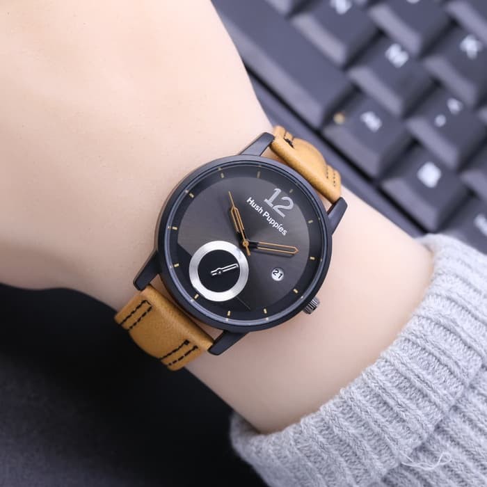 PROMO jam tangan pria &amp; wanita HUSH PUPPIES TANGGAL AKTIF jam tangan  jam tangan cw