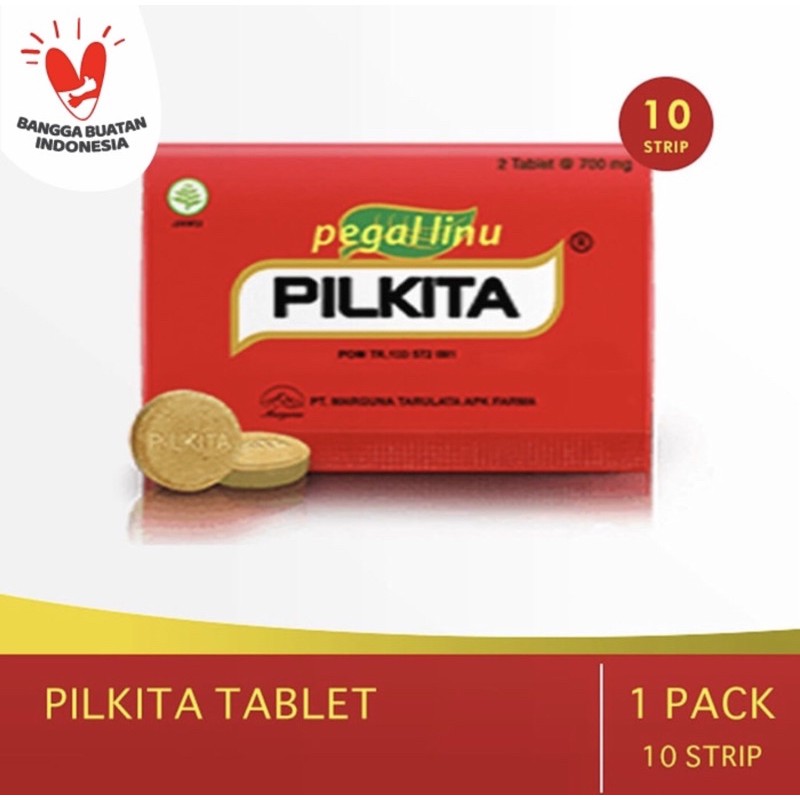 Pilkita per strip 2 tablet ( meredakan pegal linu nyeri otot )