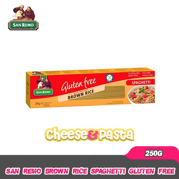 

San Remo Brown Rice Spaghetti Gluten Free 250 Gr