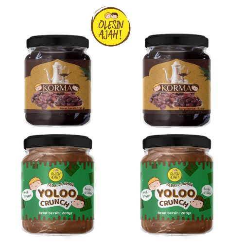 

SALE 4 Pcs Selai Yoloo + Korma - OlesinAjah - Homemade