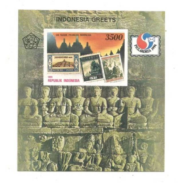 

Prangko souvenir sheet PHILAKOREA tahun 1994 MINT