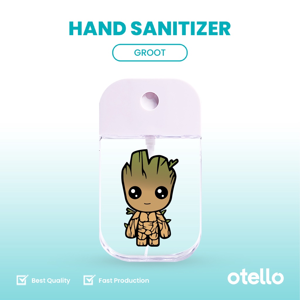 Otello Pocket Hand Sanitizer Lucu Bottle Superhero Spray Botol Semprot Cairan