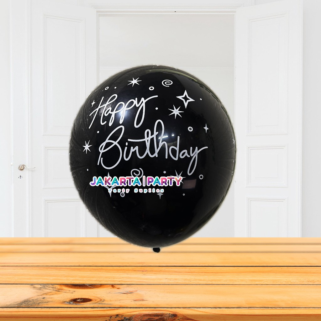 Balon Latex Happy Birthday / Balon Motif HBD / Balon Souvenir Ultah