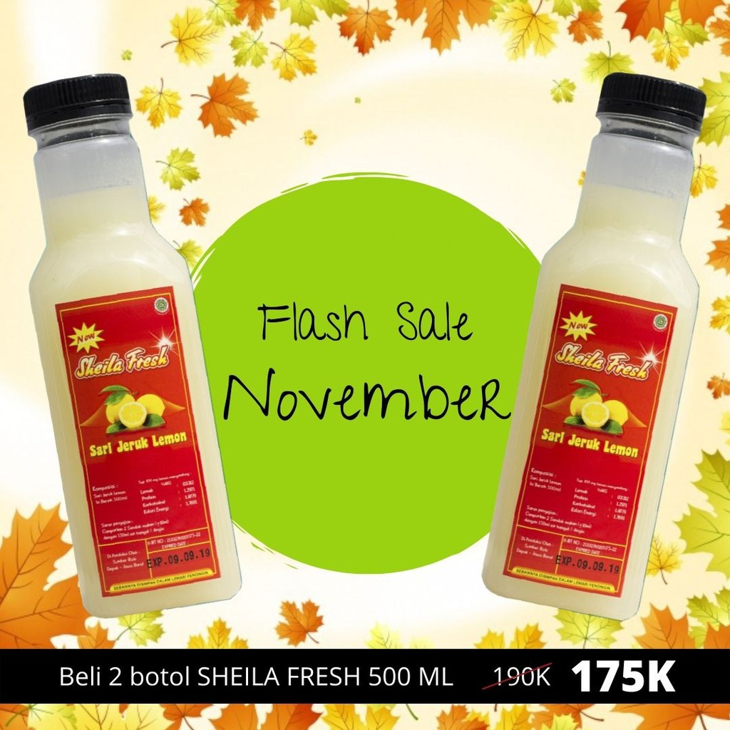 Sheila Fresh 500 ml sebanyak 2 Btl "November Rain"