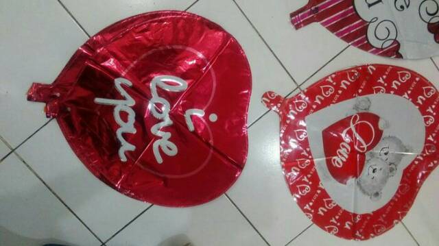 Balon foil love valentine