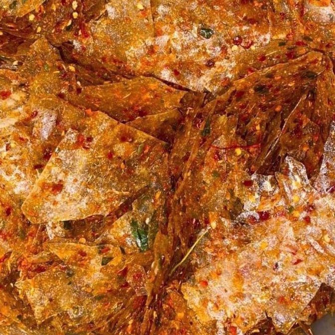 KERIPIK KACA 500gr PEDAS JERUK KRIPIK BELEDAG BANDUNG