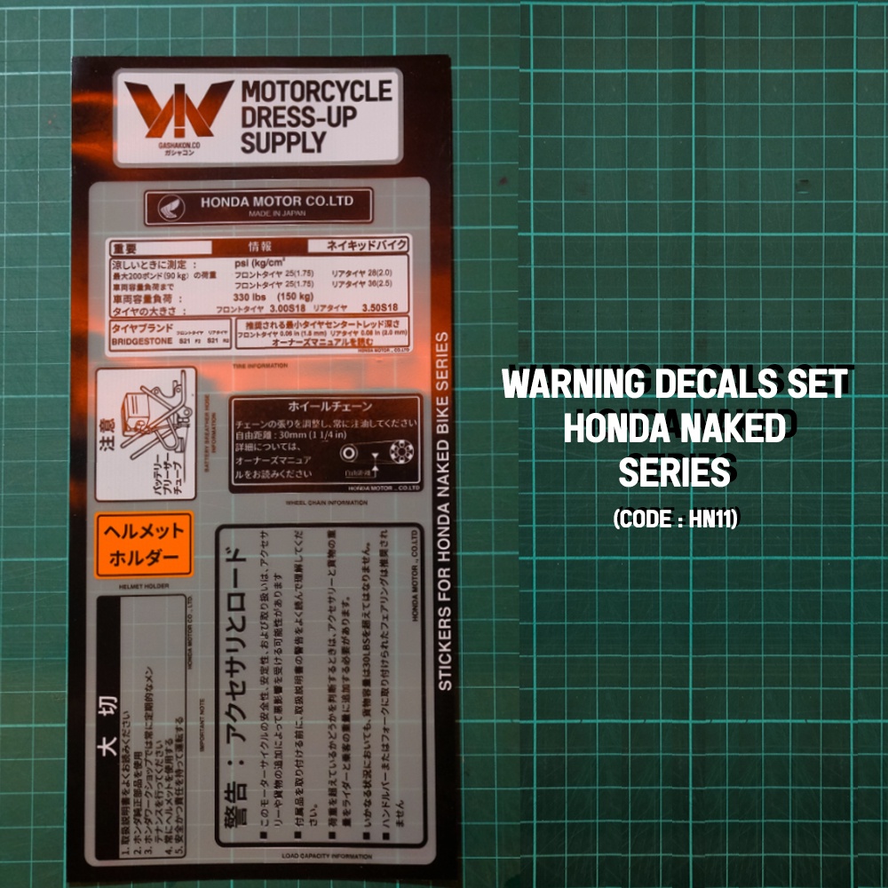 Sticker Detail/Warning Stickers/Warning Decals/Stiker detail/Stiker warning/Detail stiker jepang/Hon