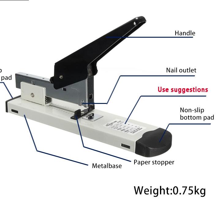 

Trendy Penjilidan Kertas Stapler Adjustable Logam Tugas Berat 100 Lembar ✔
