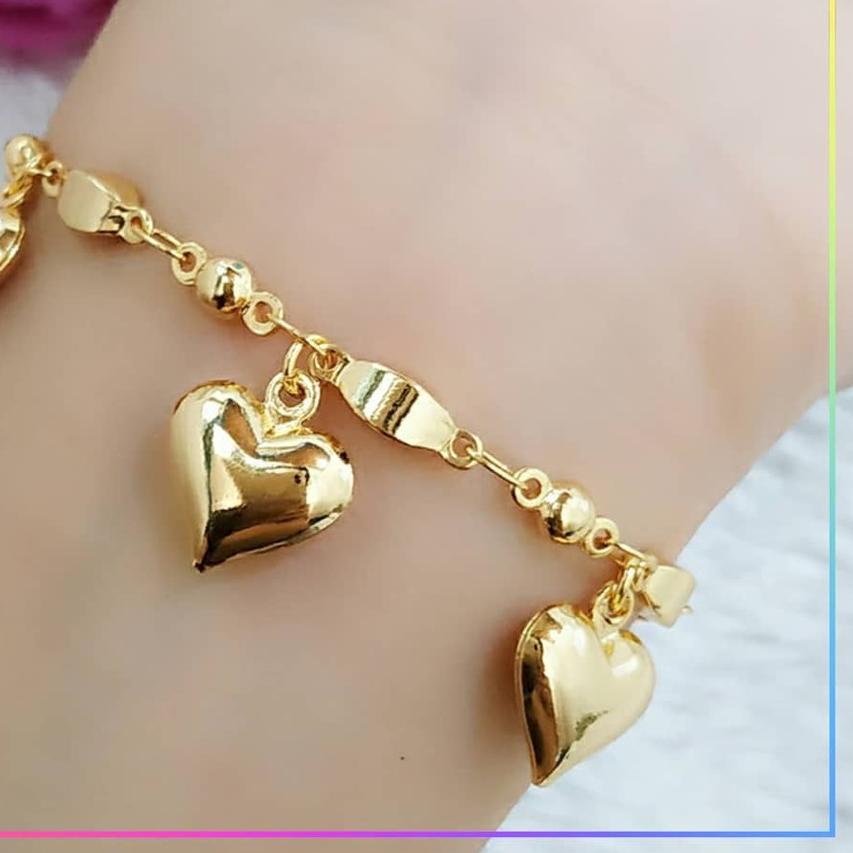 SALE✅Gelang xuping gelang dewasa/remaja rantai simple lapis emas gold B143|RA9