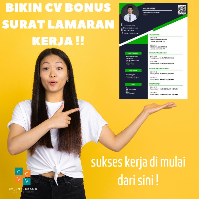 JASA BIKIN CV BONUS SURAT LAMARAN KERJA | CV |  | surat lamaran