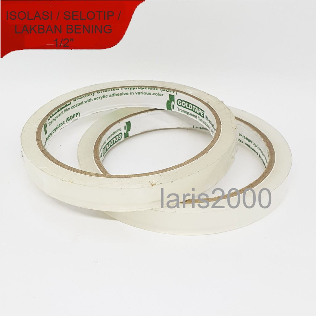 

Isolasi / Solatip 0.5 inch Goldtape