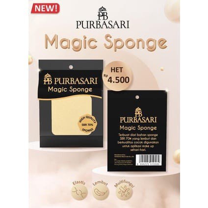 Purbasari Magic Sponge / Purbasari Spon Bedak Kotak