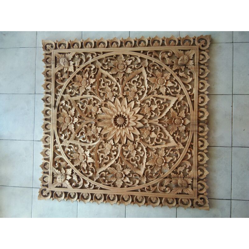 Ukiran Bali Pandil Kayu Bun 100cm