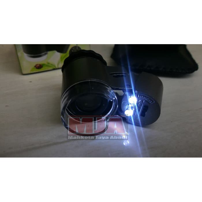 SUPER MIKROSKOP MINI SENTER BATU CINCIN AKIK 50X + 2 LED + UV