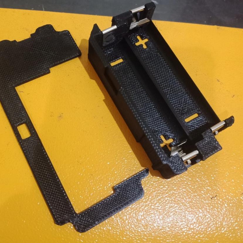 Holder box CNC model V3 3D Print ABS baterai 2x 18650 battery sled 0GVAP3638