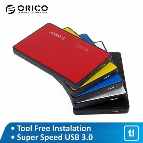 Case Hdd ssd enclosure orico 2.5 inch sata usb 3.0 5Gbps color 2588us3 - Casinag harddisk external 2588-us3
