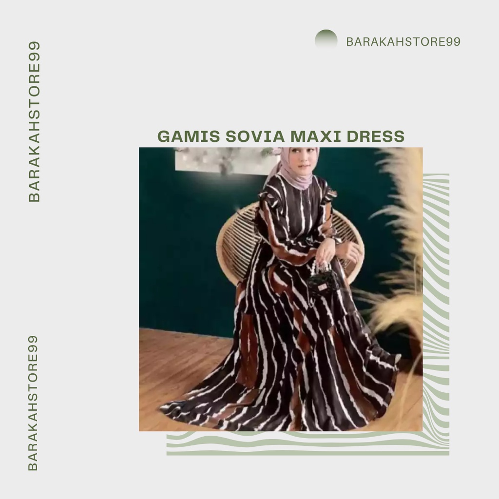 GAMIS TERBARU KEKINIAN 2021 | SOVIA MAXI DRESS | GAMIS RAYON VISCOSE | NYAMAN DAN ADEM | COD//Izdihaar_olshop