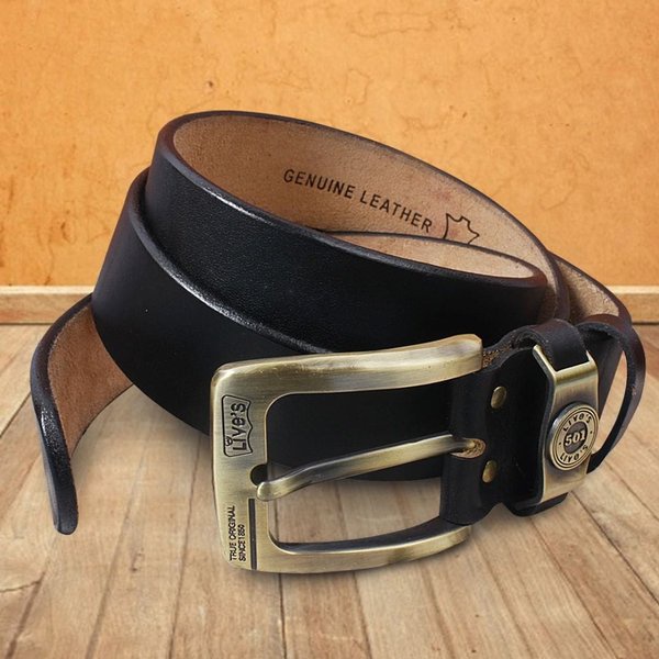 Gesper Kulit asli tanpa lapisan Gesper Pria Kulit Asli import/ Ikat Pinggang Gesper Sabuk Pria Impor